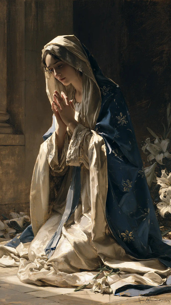 Virgin Mary in Prayer - Symbolist · Portrait n° 8
