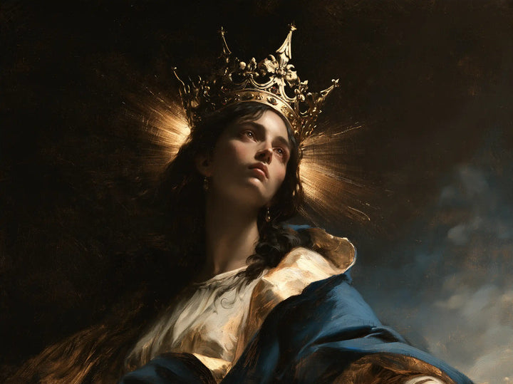 Mary Queen of Heaven - Black and Gold · Landscape n° 4