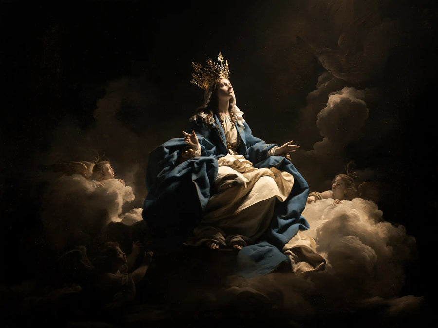 Mary Queen of Heaven - Caravaggio Tenebrism · Landscape n° 5