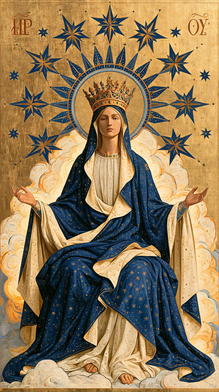 Mary Queen of Heaven - Contemporary Byzantine · Portrait n° 9