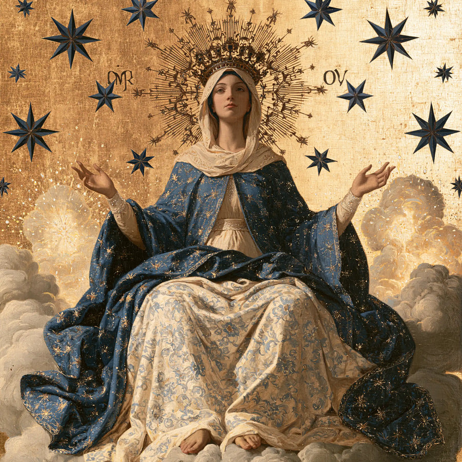 Mary Queen of Heaven - Contemporary Byzantine · Square n° 3