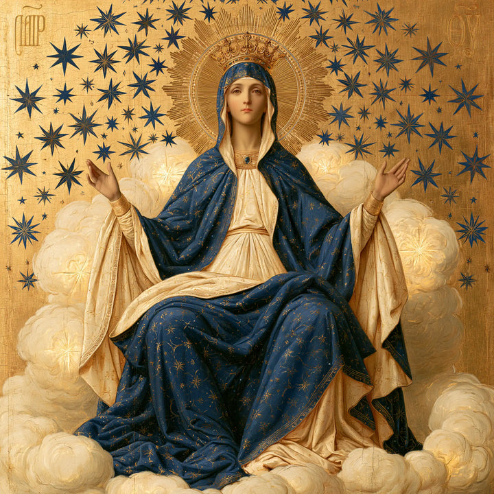 Mary Queen of Heaven - Contemporary Byzantine · Square n° 7