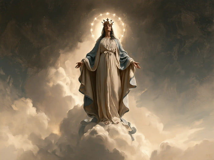 Mary, Queen of Heaven — The Ring of Lights Above the White Summit