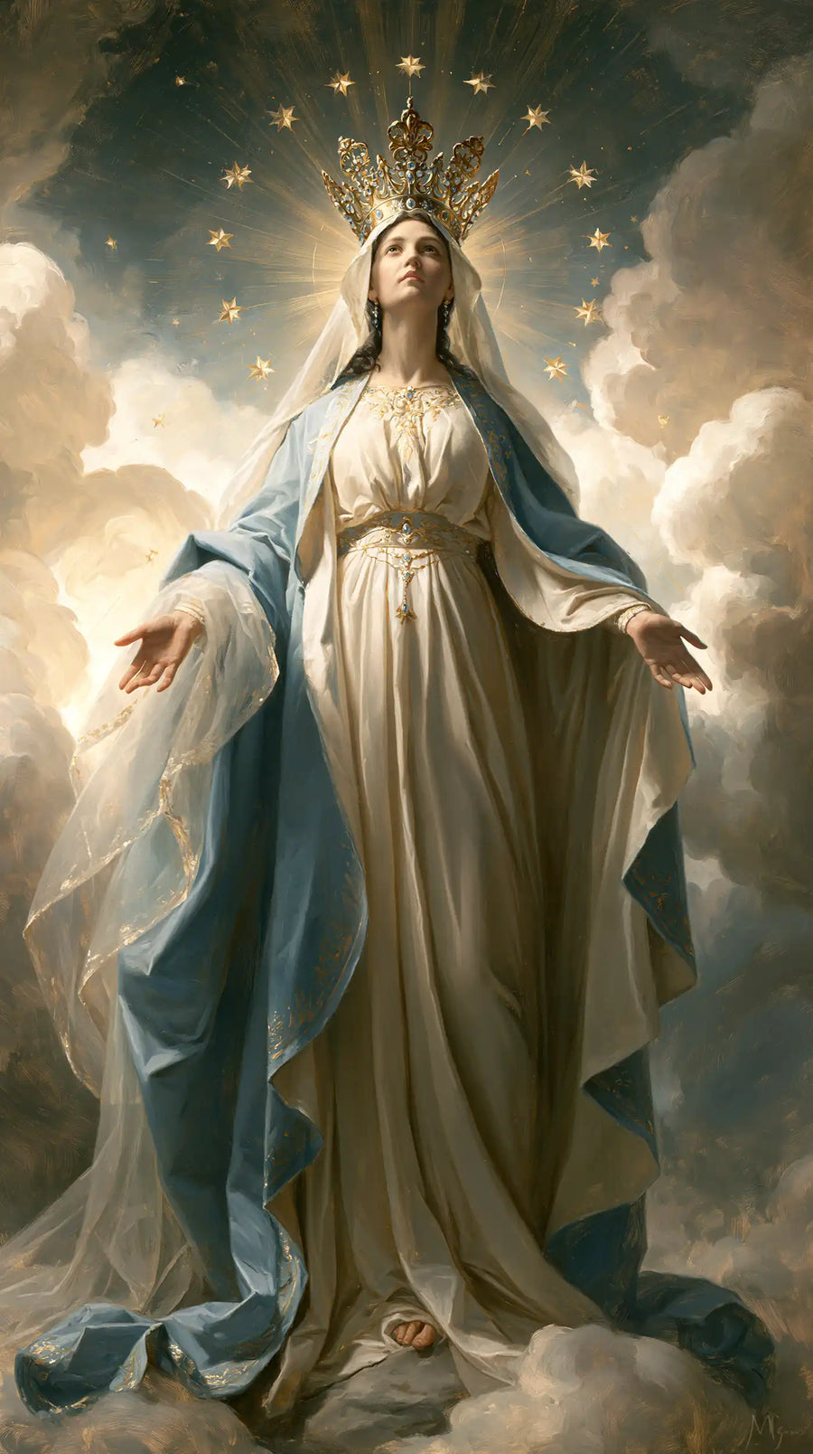 Mary Queen of Heaven - The Crown as Central Symbol · Portrait n° 5