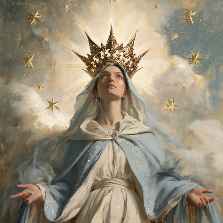 Mary Queen of Heaven - The Crown as Central Symbol · Square n° 3