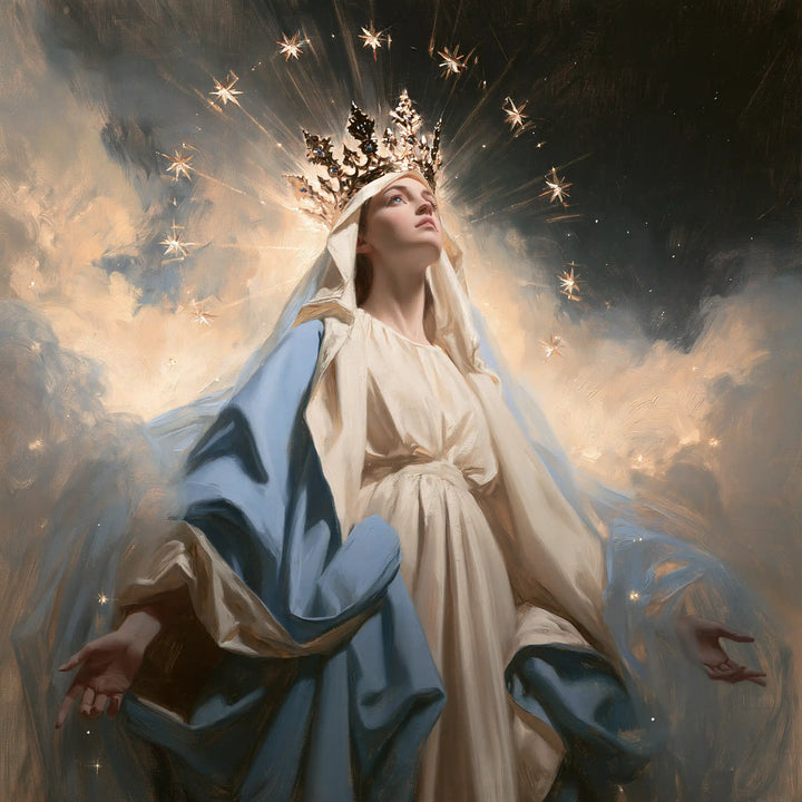 Mary Queen of Heaven - The Crown as Central Symbol · Square n° 5