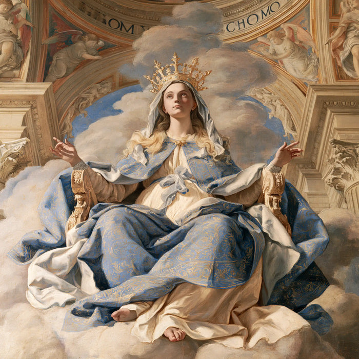 Mary, Queen of Heaven — Palms Offered in the Blue Palace