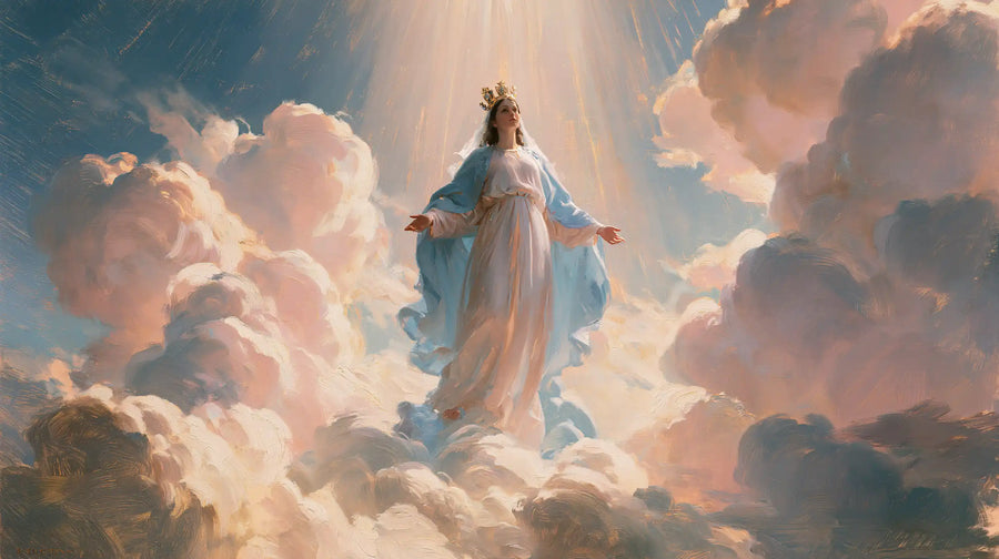 Mary Queen of Heaven - Impressionist · Landscape n° 12