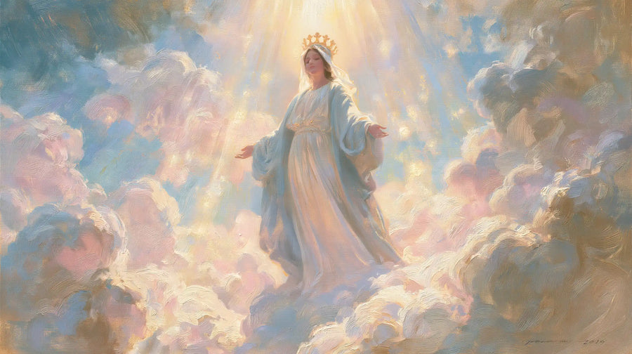 Mary Queen of Heaven - Impressionist · Landscape n° 14