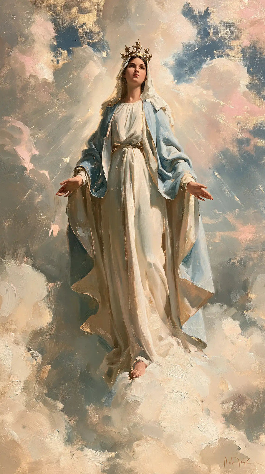 Mary Queen of Heaven - Impressionist · Portrait n° 14