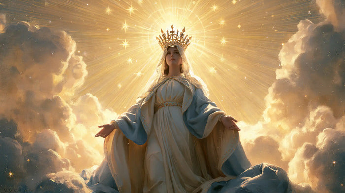 Mary, Queen of Heaven — The Crown at the Centre of Pale Stars