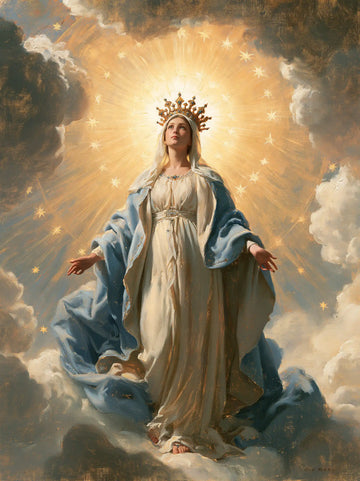 Mary Queen of Heaven - Mary before Heavenly Light · Portrait n° 3
