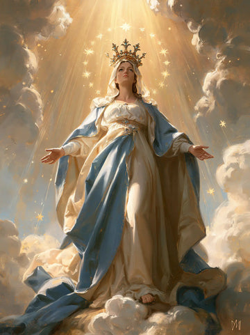 Mary Queen of Heaven - Mary before Heavenly Light · Portrait n° 7