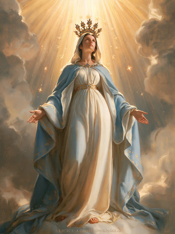 Mary Queen of Heaven - Mary before Heavenly Light · Portrait n° 9