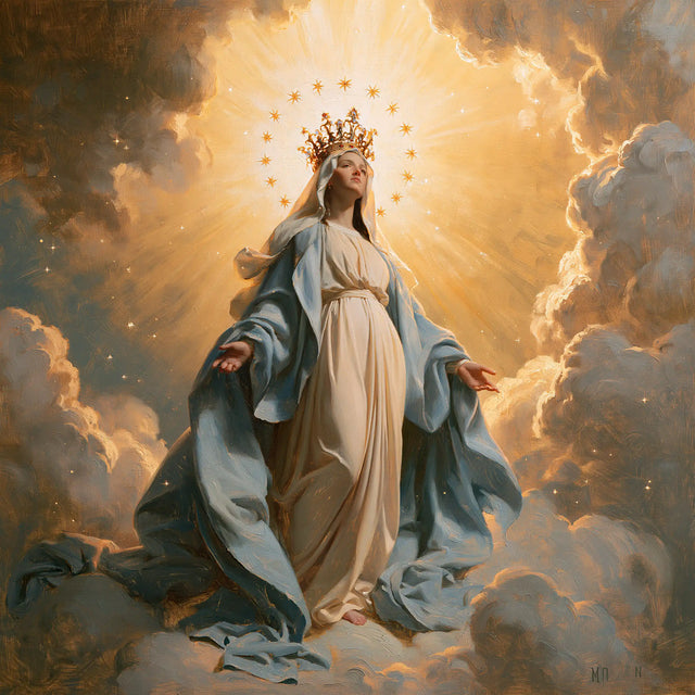 Mary Queen of Heaven - Mary before Heavenly Light · Square n° 1