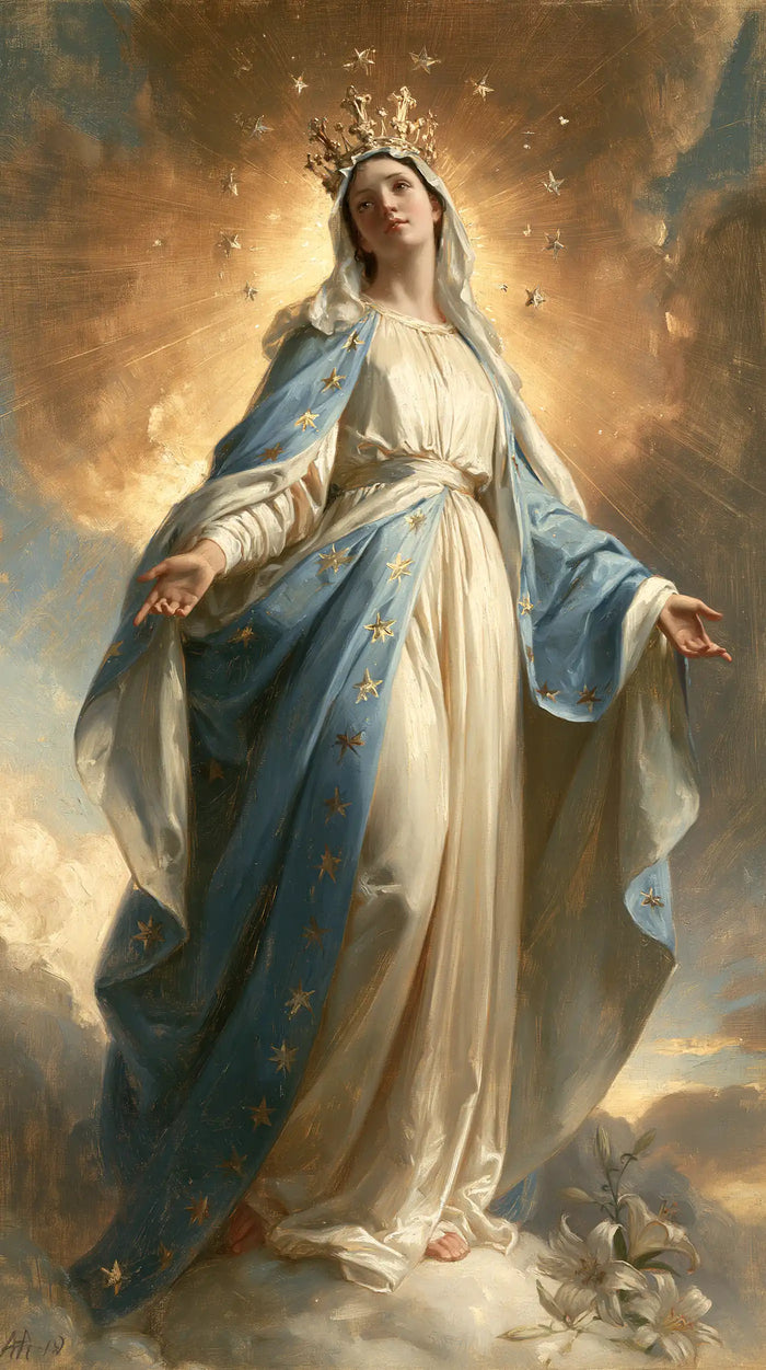 Mary Queen of Heaven - Mary Surrounded by Angels · Portrait n° 7