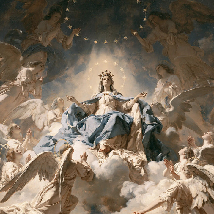 Mary Queen of Heaven - Mary Surrounded by Angels · Square n° 2