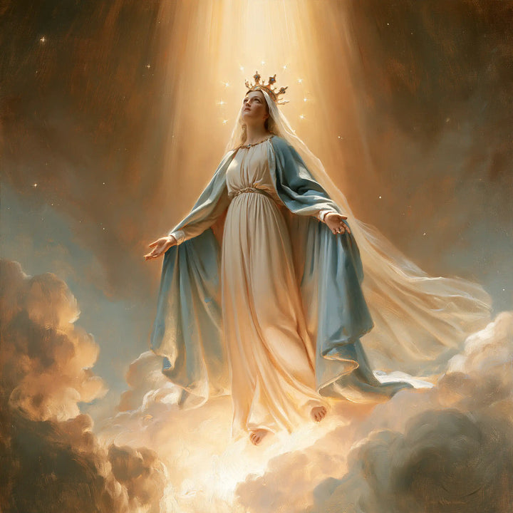 Mary Queen of Heaven - Mary upon the Clouds · Square n° 3