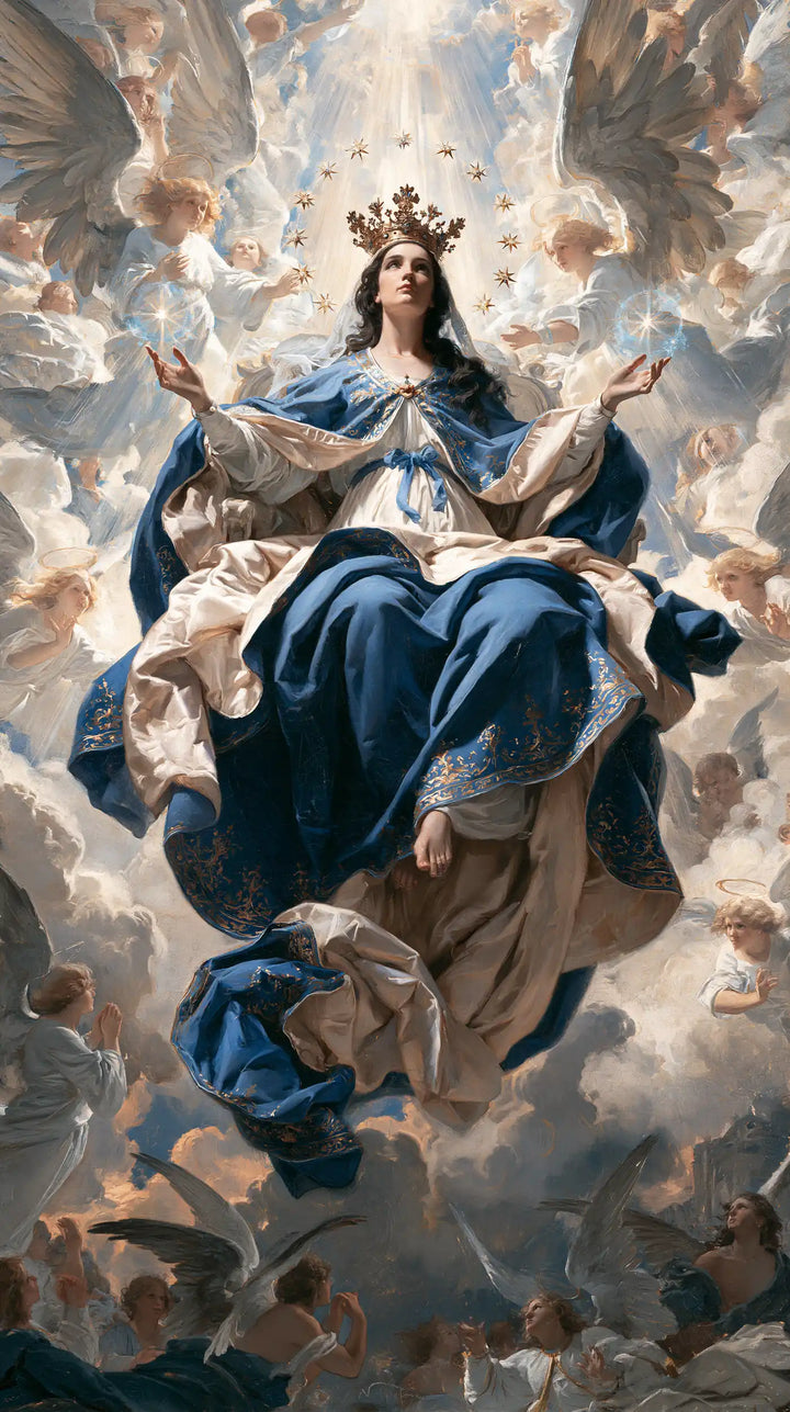 Mary, Queen of Heaven — The Majesty of Silver Clouds