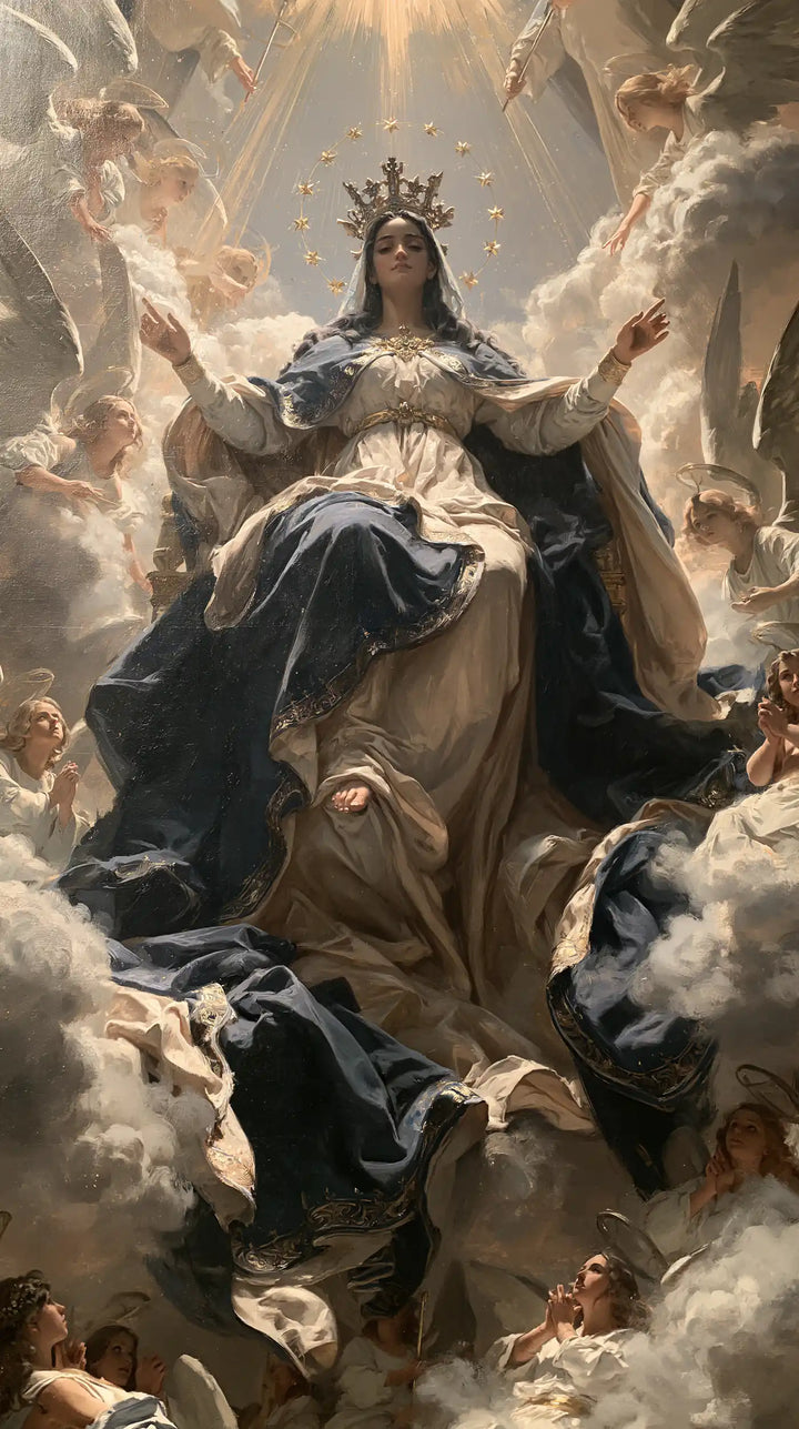 Mary, Queen of Heaven — Grace in the Silence of Clouds