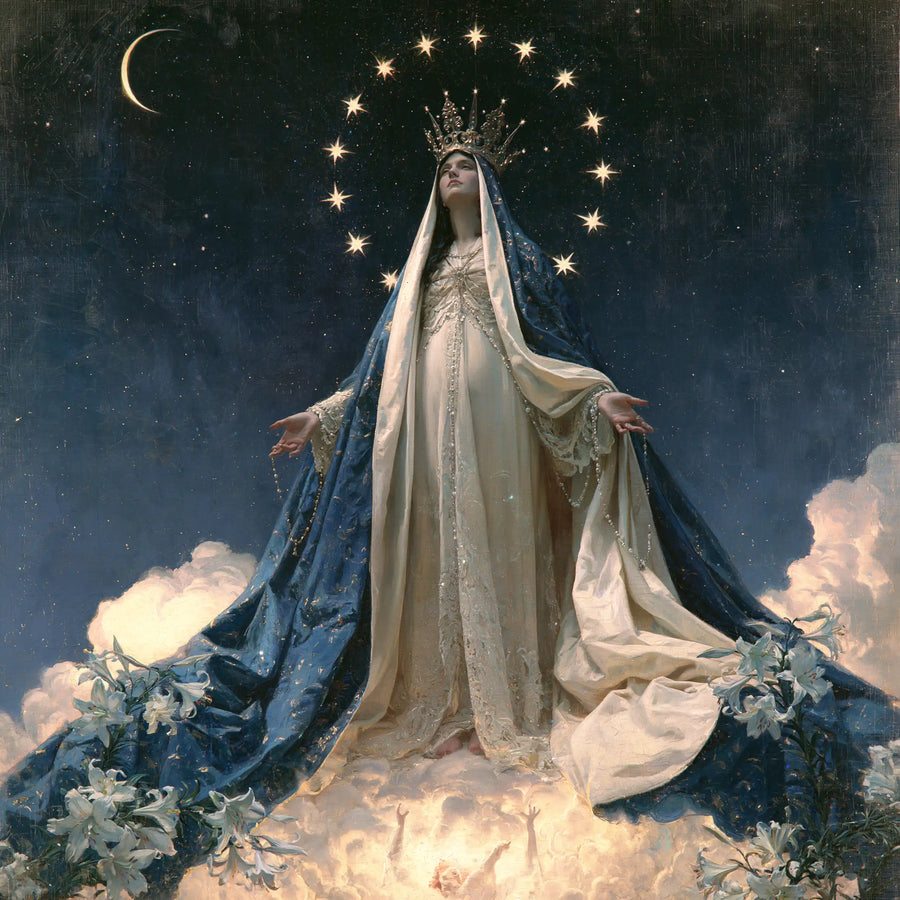 Mary Queen of Heaven - Symbolist · Square n° 2