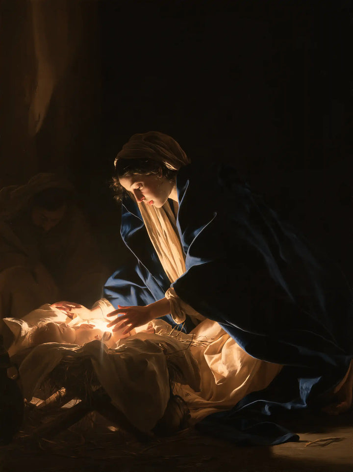 The Nativity - Caravaggio Tenebrism · Portrait n° 11