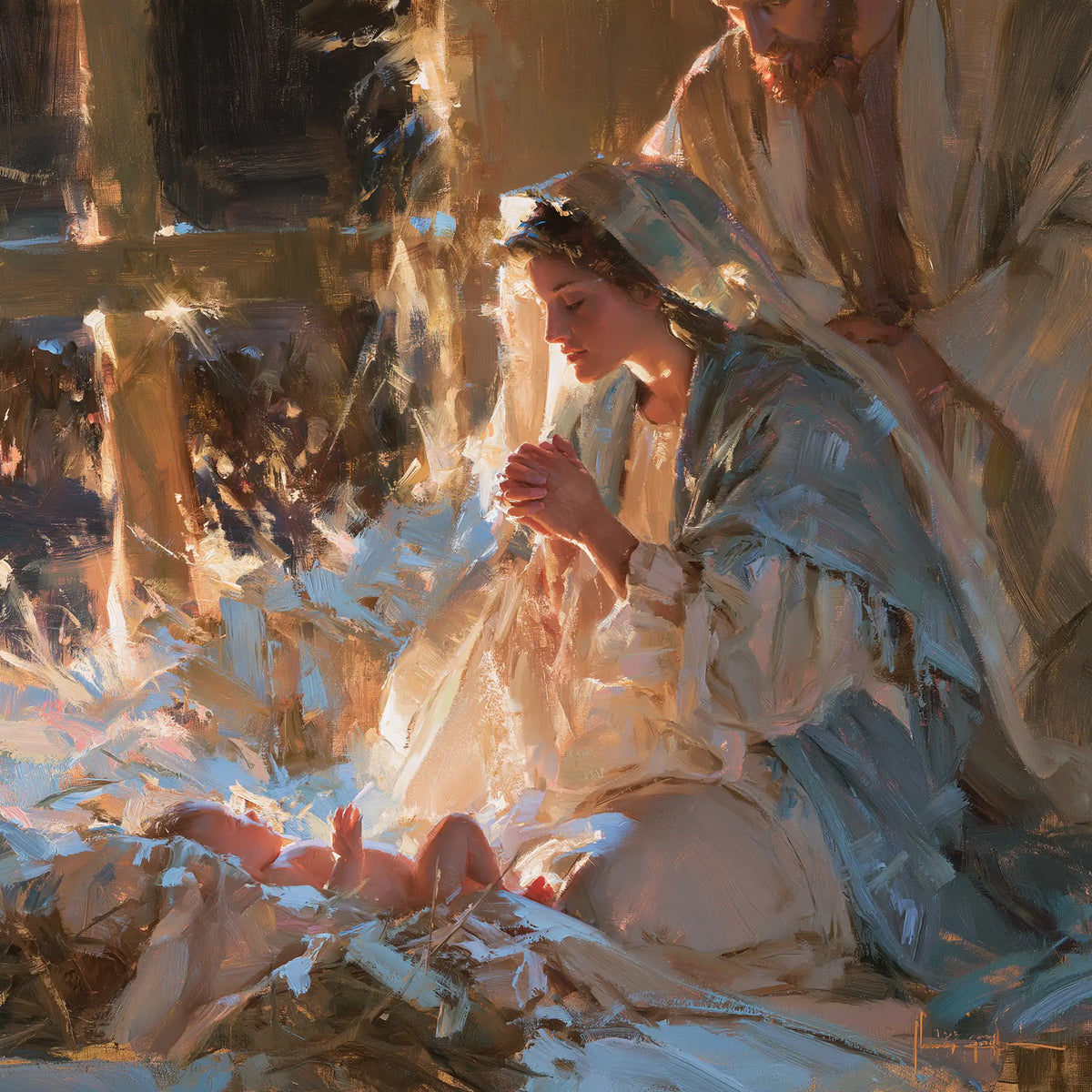 The Nativity — The New Day Between Clasped Hands