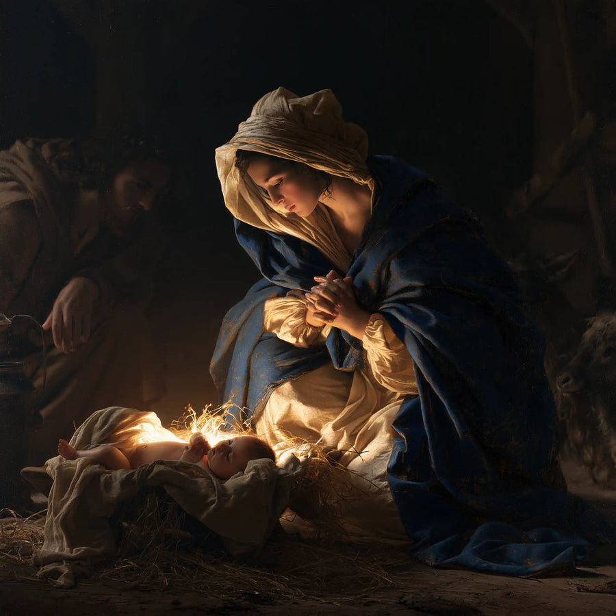 The Nativity - Infant Jesus as Divine Light · Square n° 6