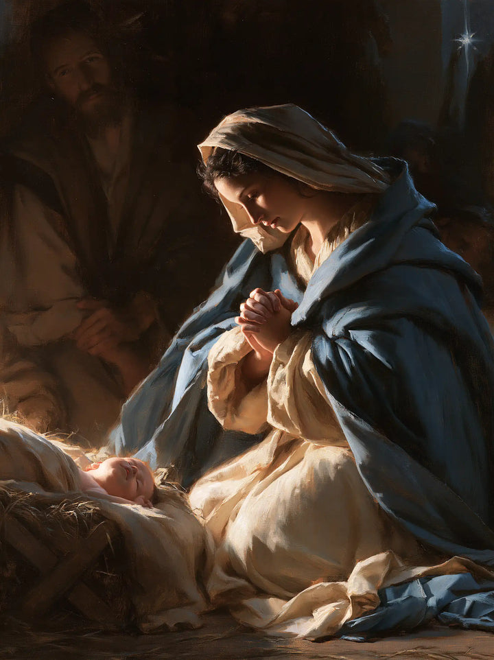 The Nativity - Mary Adoring the Christ Child · Portrait n° 12