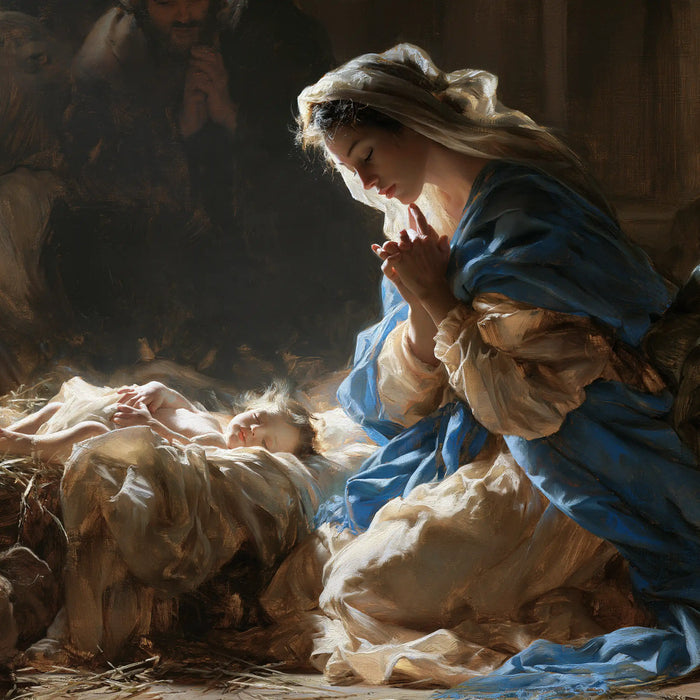 The Nativity - Mary Adoring the Christ Child · Square n° 3