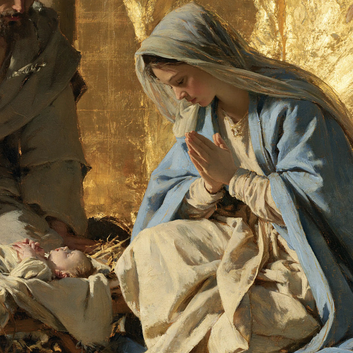 The Nativity — Gentleness Between Palms and Swaddling