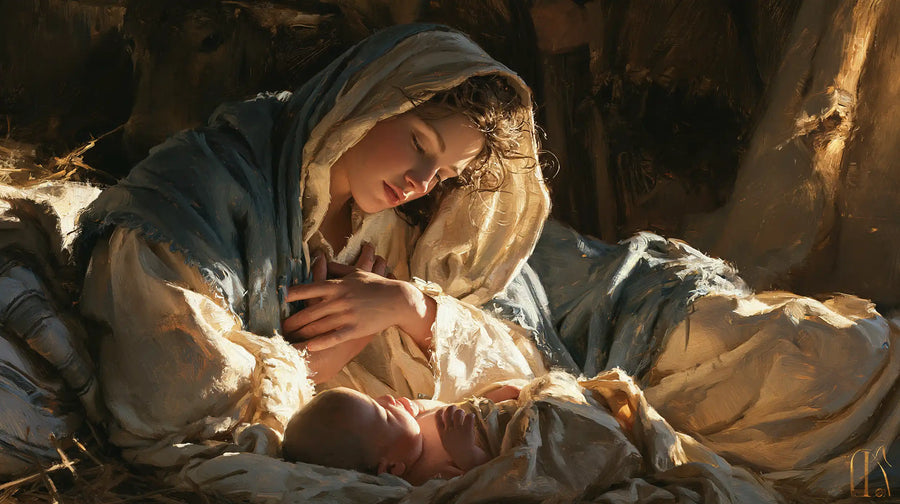 The Nativity - Sacred Maternal Tenderness · Landscape n° 8
