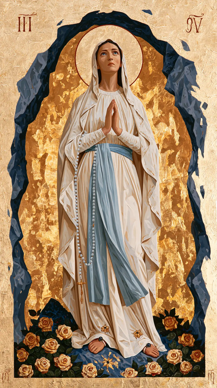 Our Lady of Lourdes Devotional Portrait · Portrait no. 4