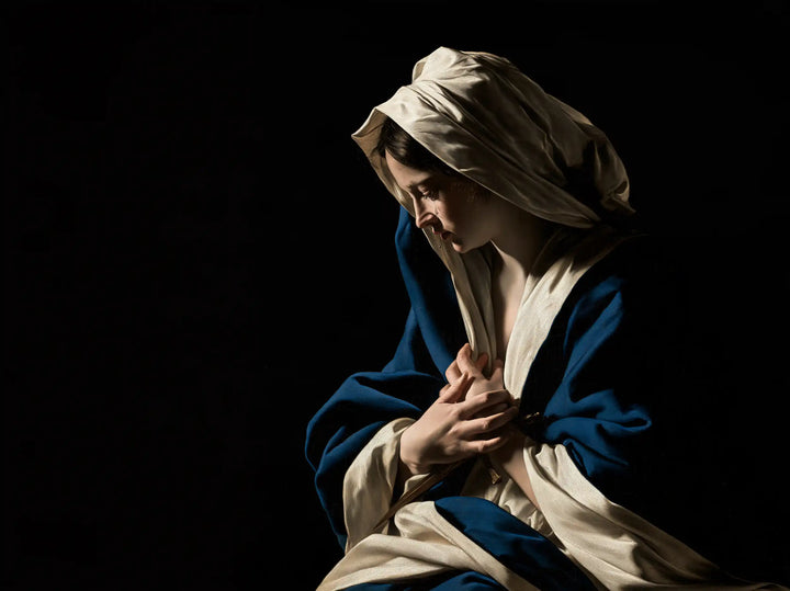 Our Lady of Sorrows - Caravaggio Tenebrism · Landscape n° 4