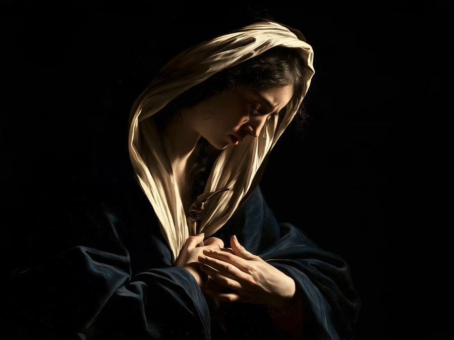 Our Lady of Sorrows - Caravaggio Tenebrism · Landscape n° 5