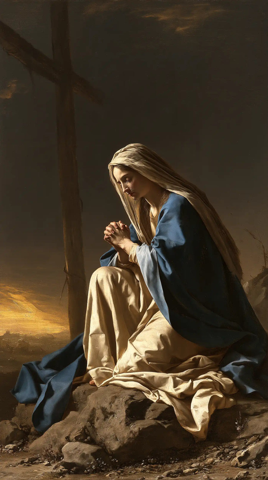 Our Lady of Sorrows - Mary Kneeling before the Cross · Portrait n° 6