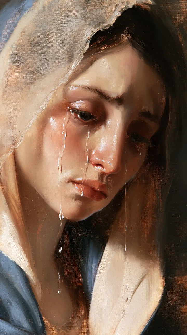 Our Lady of Sorrows — The Face within the Veil of Pale Light