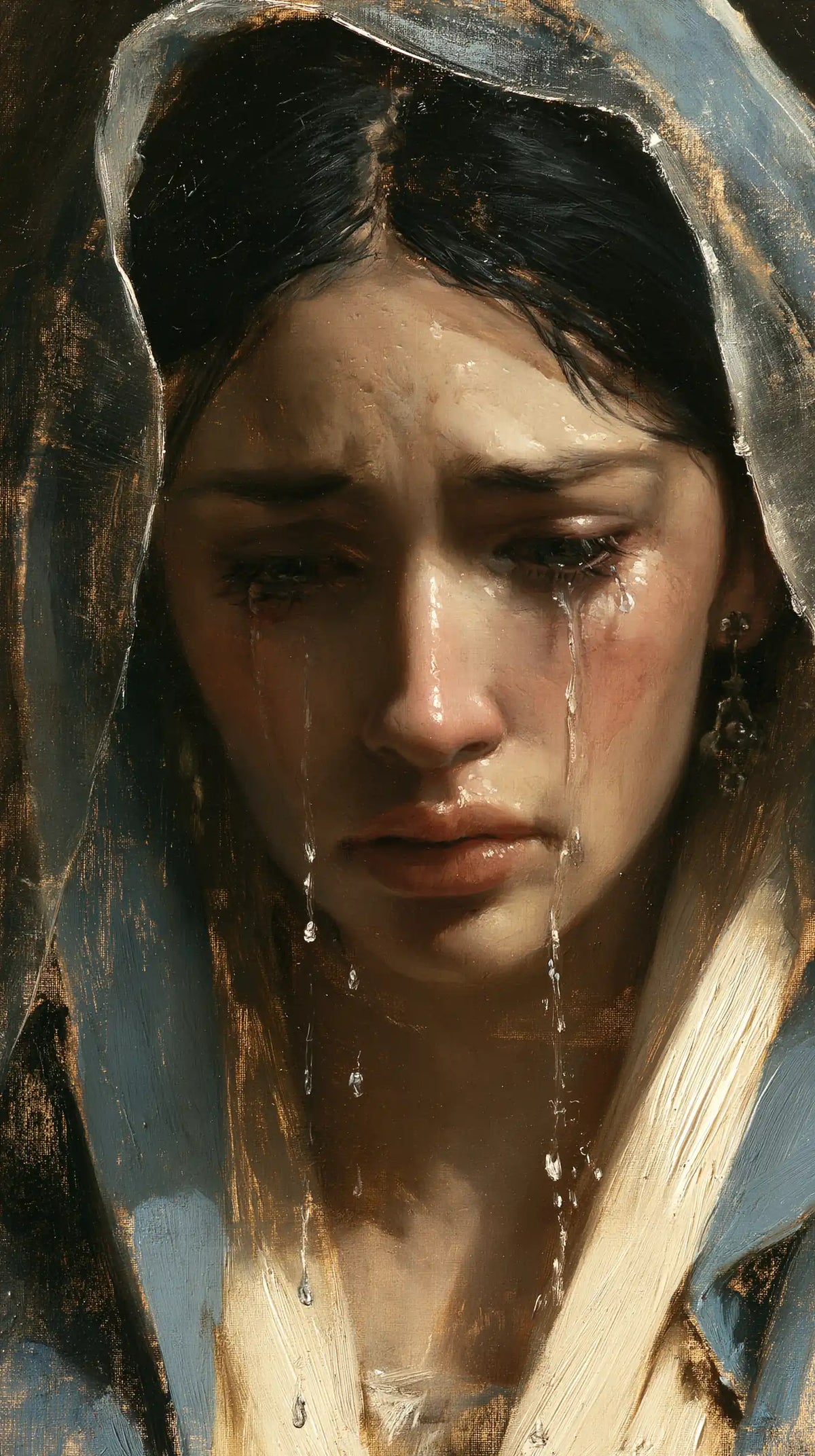 Our Lady of Sorrows — The Face in the Silent Rain