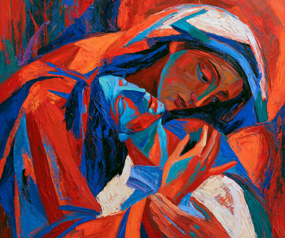 La Pietà - Espressionista · Paesaggio n° 1 - Arte cristiana