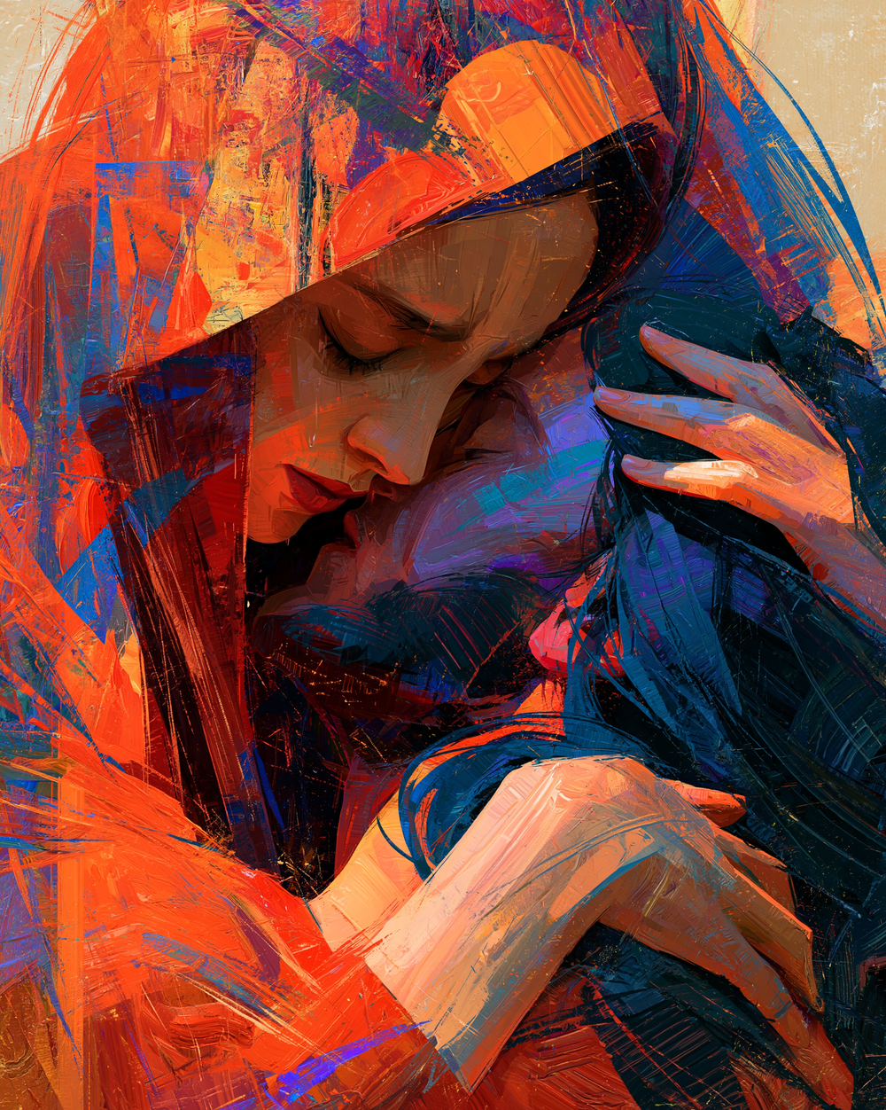 La Pietà - Espressionista · Ritratto n° 10 - Arte cristiana