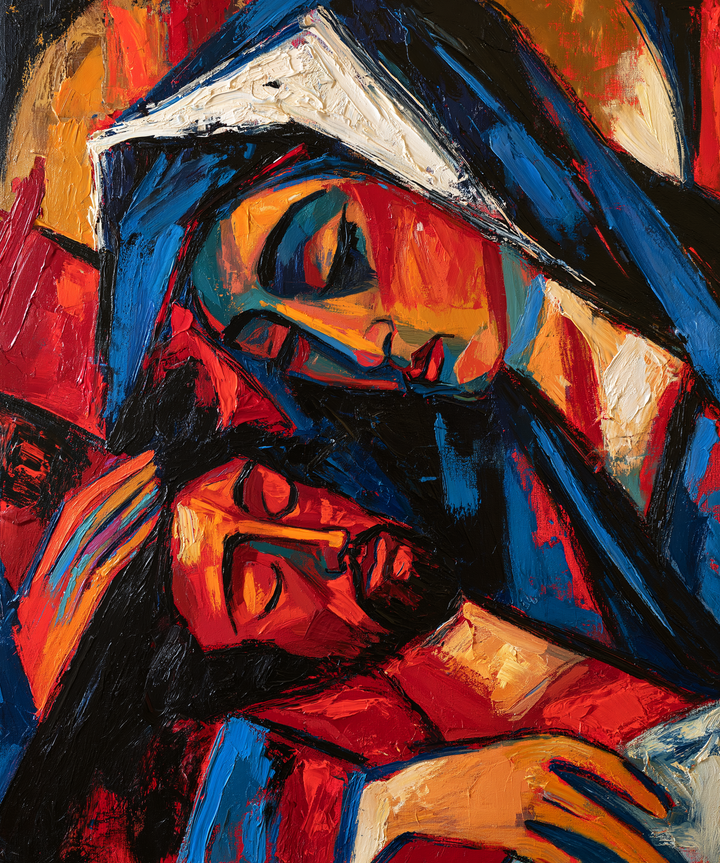The Pietà — The Veil with Angles of Light