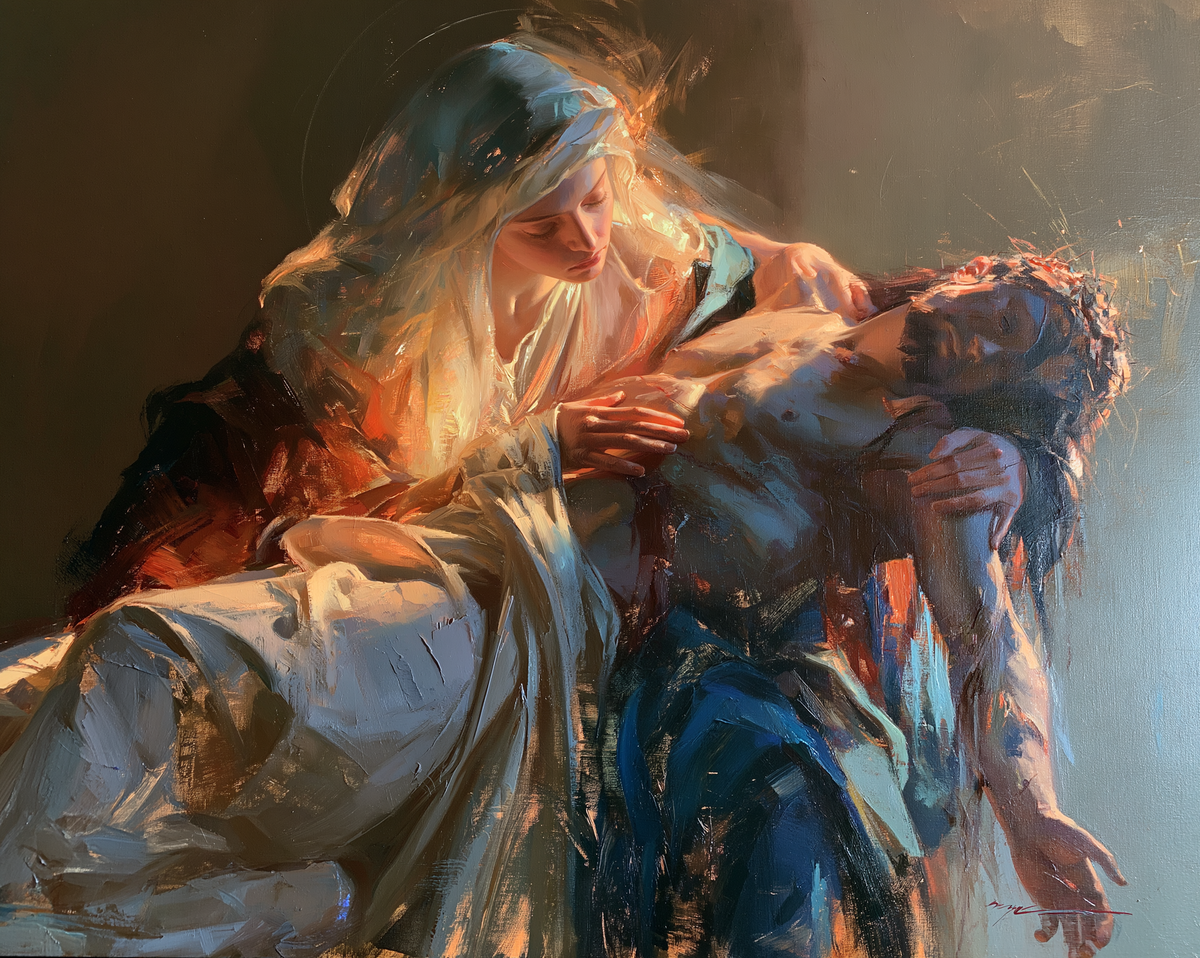 La Pietà - Impressionista · Paesaggio n° 5 - Arte cristiana