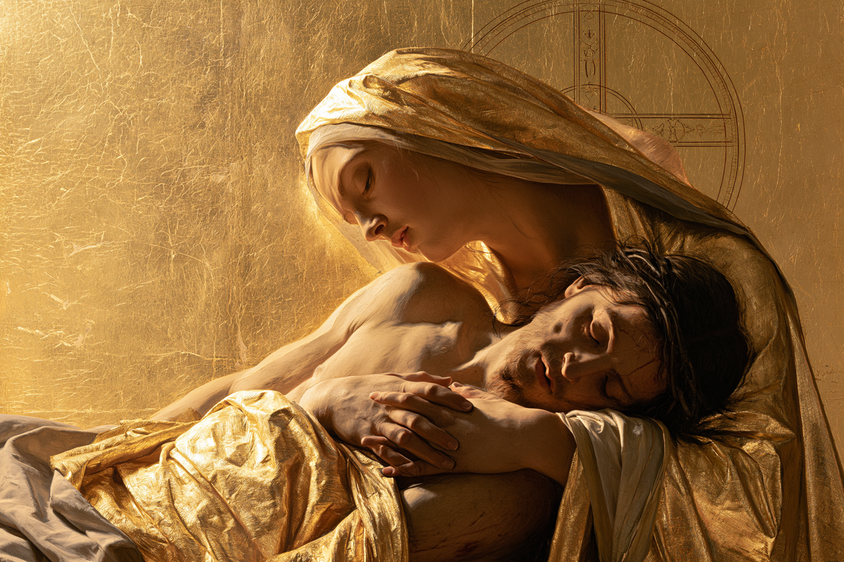 La Pietà - Sacro dorato · Paesaggio n° 2 - Arte cristiana