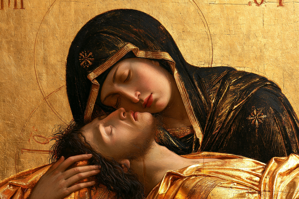 La Pietà - Sacro dorato · Paesaggio n° 3 - Arte cristiana