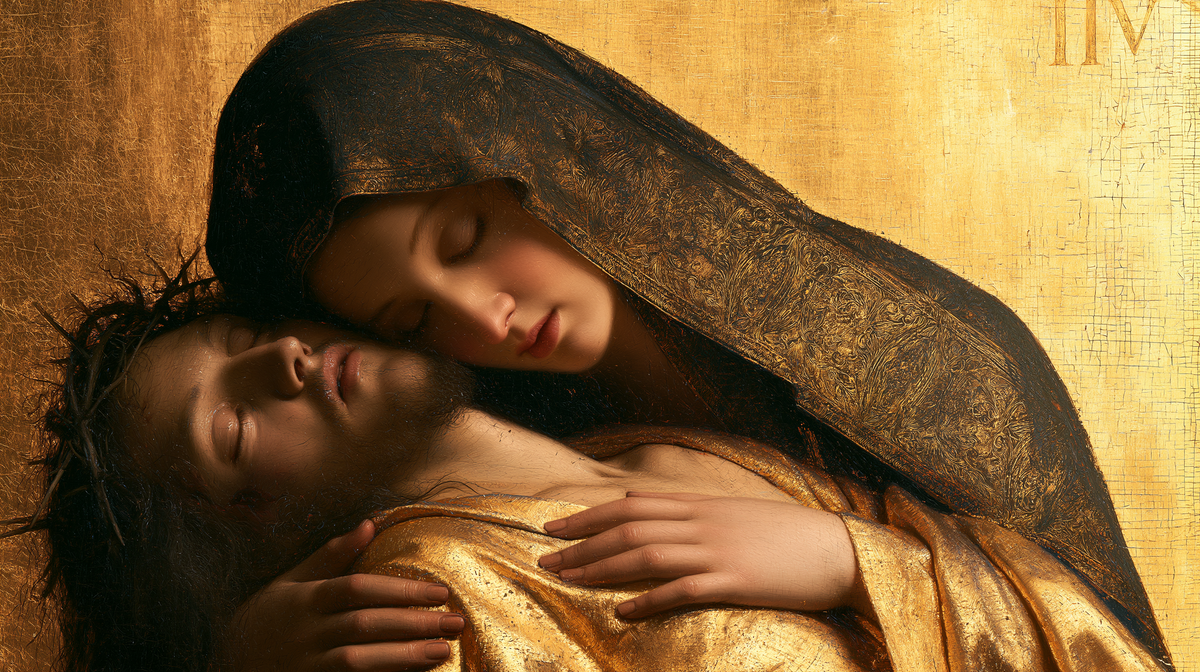 La Pietà - Sacro dorato · Paesaggio n° 4 - Arte cristiana