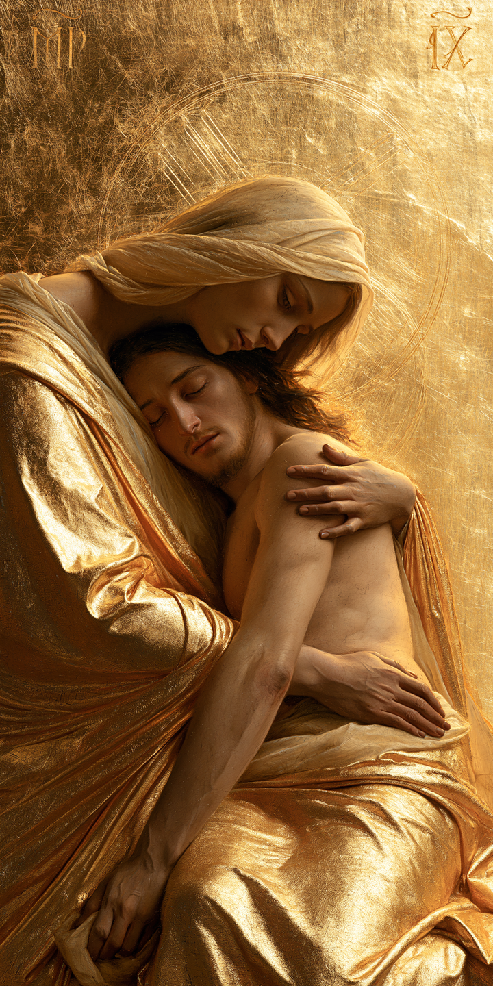 The Pietà — The Tenderness of the Golden Mantle