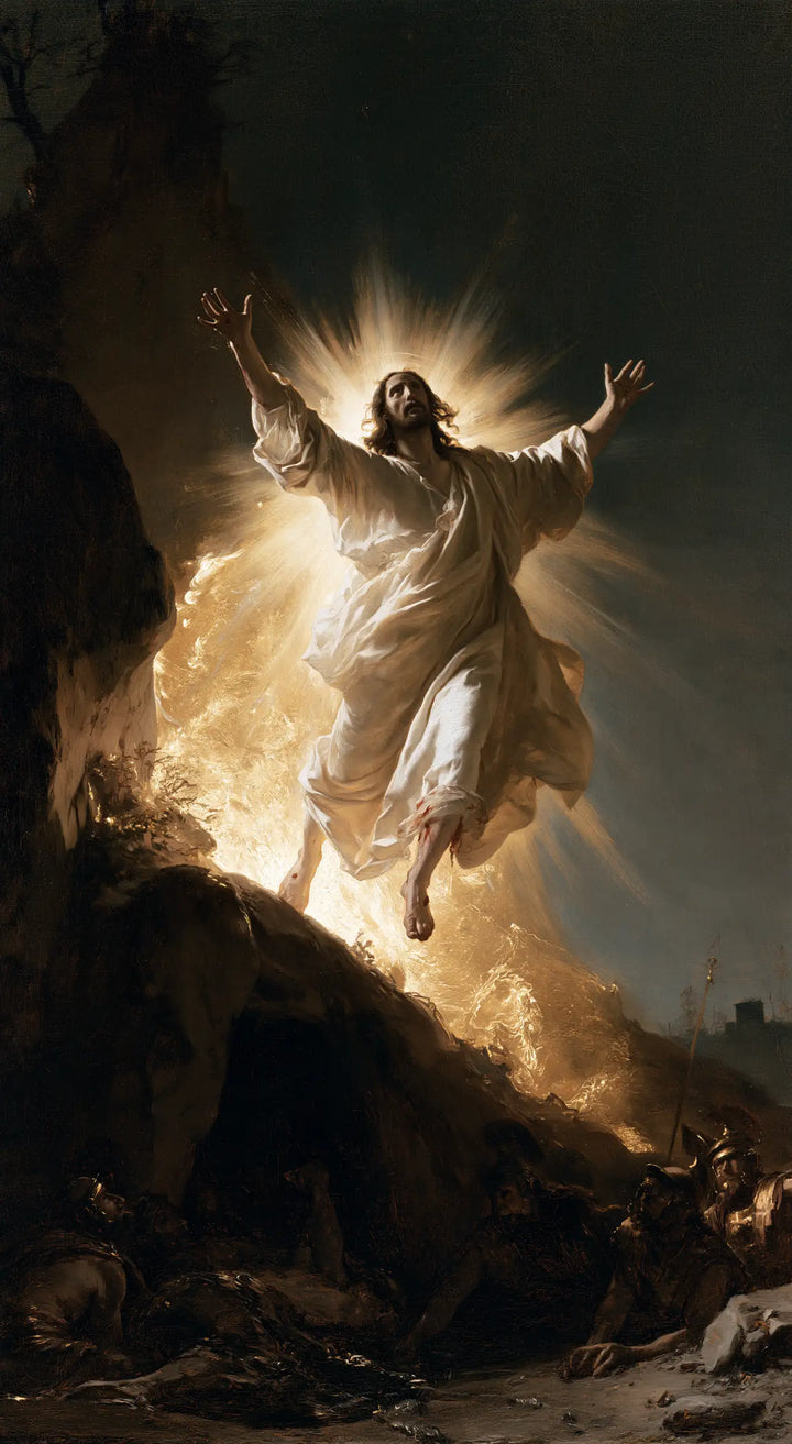 The Resurrection of Jesus Christ — The Sloping Stone beneath the Ascent