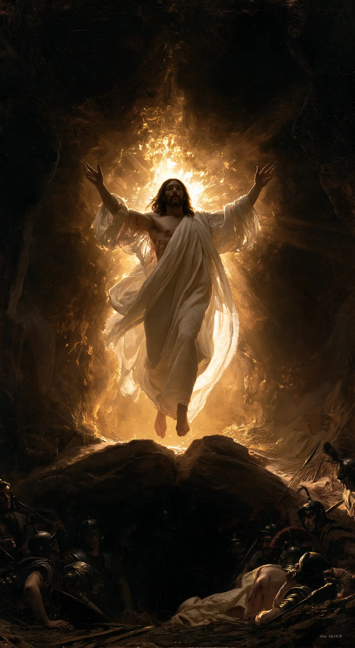 The Resurrection of Jesus Christ - Black and Gold · Portrait n° 6