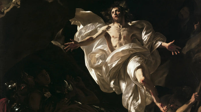 The Resurrection of Jesus Christ — The Shroud in Sweeping Wings