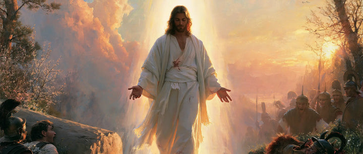 The Resurrection of Jesus Christ — The Red Mark in the Peaceful Dawn